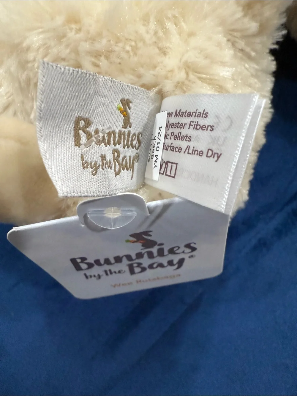 Bunnies by the Bay Cream Plush Bunny Toy